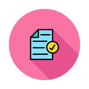 dosya satır simge vektör çizim 