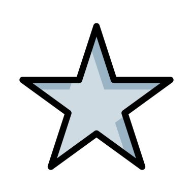 yıldız simgesi vektör illüstrasyonu 