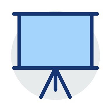 sunum simgesi vektör illüstrasyonu 