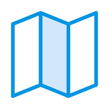 harita web simgesi vektör illüstrasyonu  