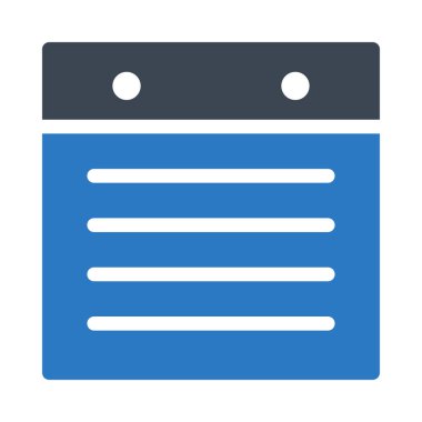 Takvim simgesi vektör illüstrasyonu 