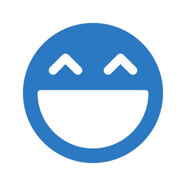 Gülümse ikon vektör illüstrasyonu 