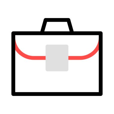 çanta simgesi vektör illüstrasyonu 