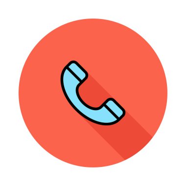 Telefon simgesi vektör illüstrasyonu 