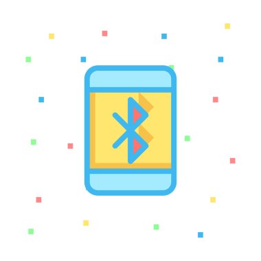 Bluetooth simgesi vektör çizim  