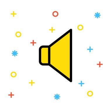 ses simgesi vektör illüstrasyonu 