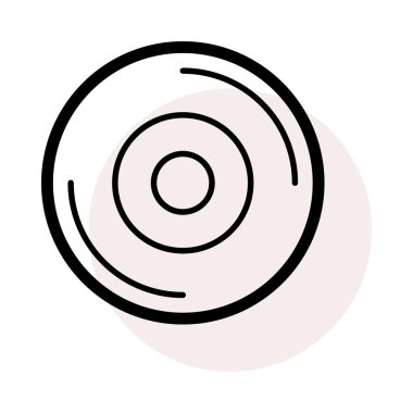 CD satır simge vektör çizim  