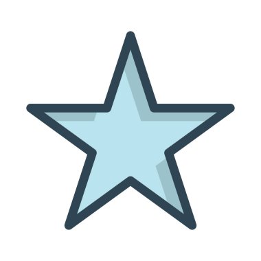 yıldız simgesi vektör illüstrasyonu 