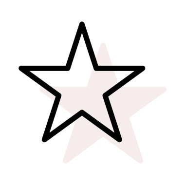 yıldız simgesi vektör illüstrasyonu 