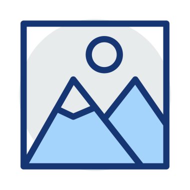 dağ ikonu vektör illüstrasyonu 