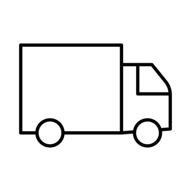 kamyon simge vektör çizim 