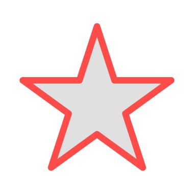 yıldız simgesi vektör illüstrasyonu 