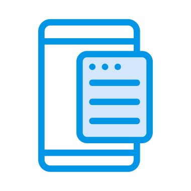 metin ileti simgesi düz simgesi, vektör, illüstrasyon ile Smartphone