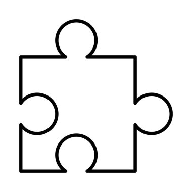 Bulmaca simgesi vektör çizimi 