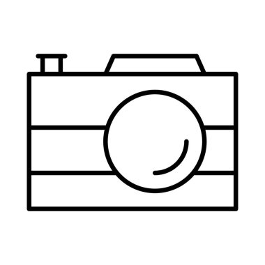 kamera simgesi vektör illüstrasyonu 