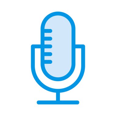 mikrofon simgesi vektör illüstrasyonu 