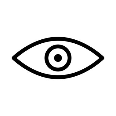 Göz simgesi vektör illüstrasyonu 