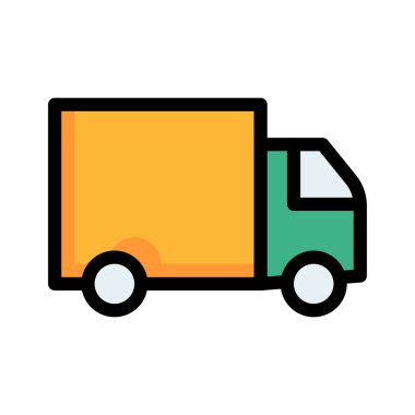 kamyon simge vektör çizim 