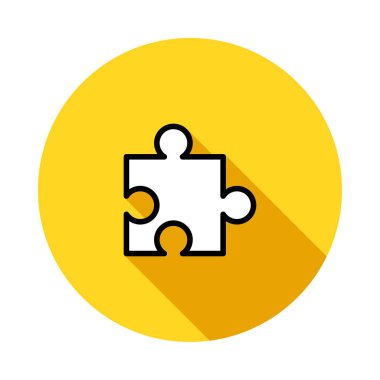 Bulmaca simgesi vektör çizimi 