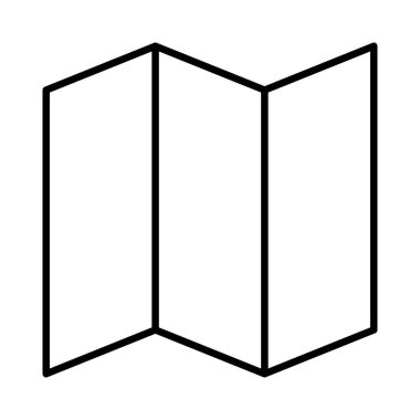 harita web simgesi vektör illüstrasyonu