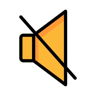 yüksek sesle simgesi sessiz vektör çizim 