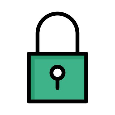 ikon vektör illüstrasyonunu kilitle 