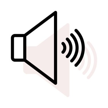 hoparlör simgesi vektör çizim 