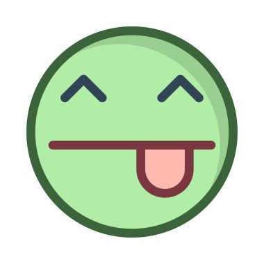 Gülümse ikon vektör illüstrasyonu 