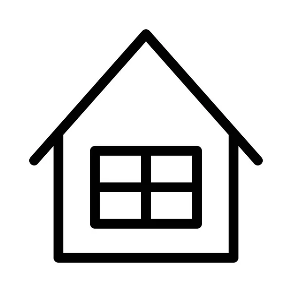 Huis Pictogram Vector Illustratie — Stockvector