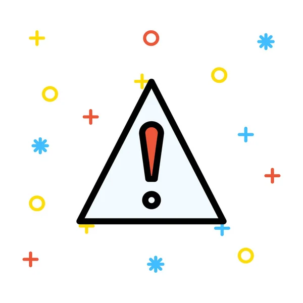 Warning Sign Icon Vector Illustration — Stock Vector