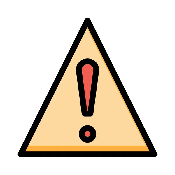 Warning Sign Icon Vector Illustration — Stock Vector