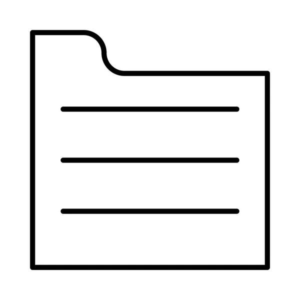 ファイルの行のアイコン ベクトル図 — ストックベクタ