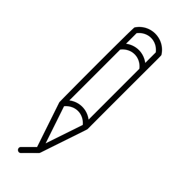 Олівець Веб Іконка Векторна Ілюстрація — стоковий вектор