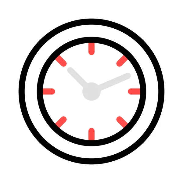 Reloj Icono Vector Ilustración — Vector de stock