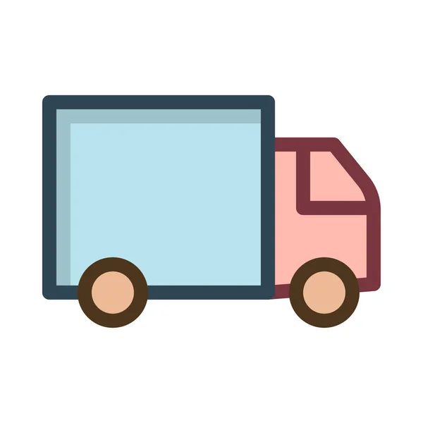 Illustrazione Vettoriale Icona Camion — Vettoriale Stock