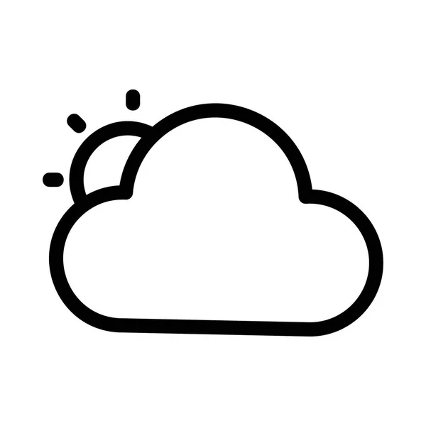 Illustrazione Vettoriale Icona Meteo — Vettoriale Stock