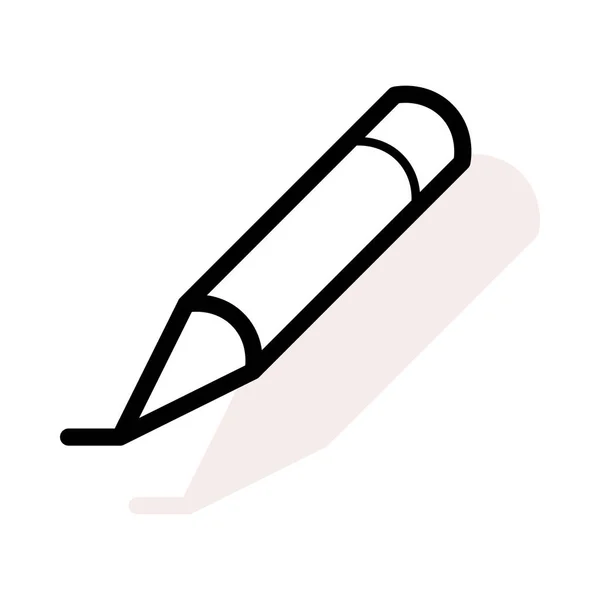 Stift Linie Symbol Vektor Illustration — Stockvektor