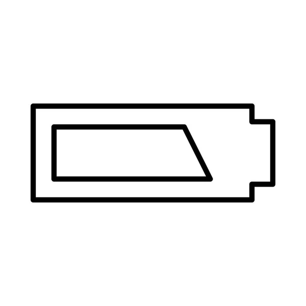 Ilustrace Vektoru Ikony Baterie — Stockový vektor