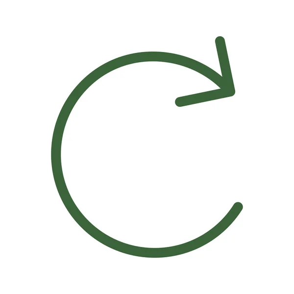 Kreis Pfeil Symbol Vektor Illustration — Stockvektor