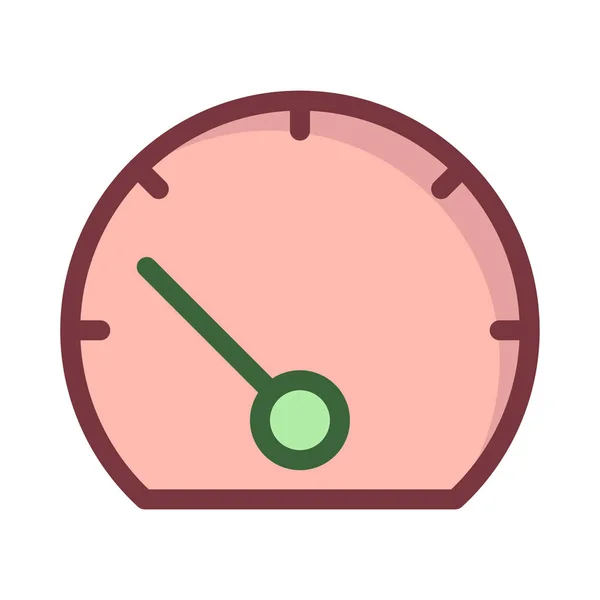 Speedometer Web Icon Vector Illustration — Stock Vector