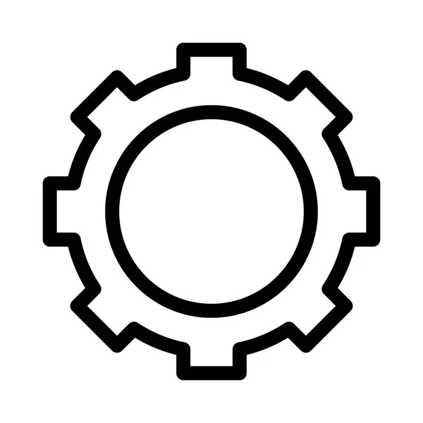 Gear Icon Vector Illustration — Stock Vector