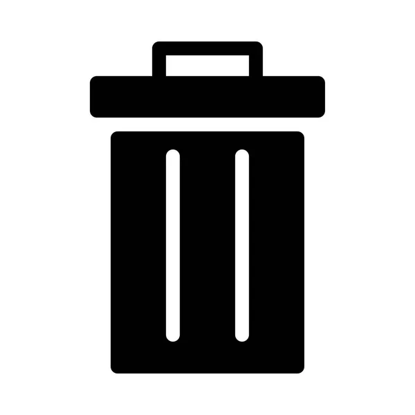 Rubbish Bin Icon Vector Illustration — Stock Vector