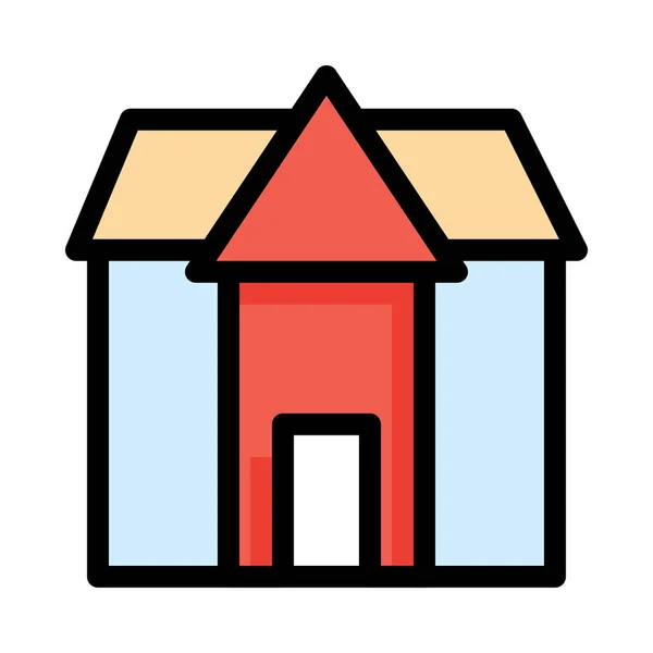 Icono Casa Vector Ilustración — Archivo Imágenes Vectoriales