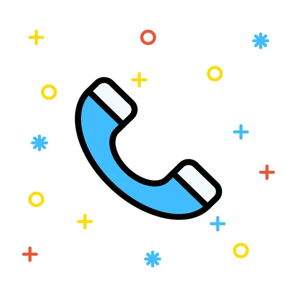 Telefoon Pictogram Vector Illustratie — Stockvector