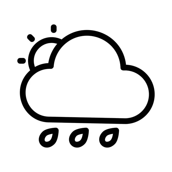 Illustrazione Vettoriale Icona Meteo — Vettoriale Stock