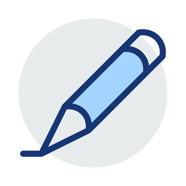 Stift Linie Symbol Vektor Illustration — Stockvektor
