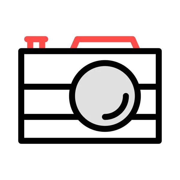 Icono Cámara Vector Ilustración — Vector de stock