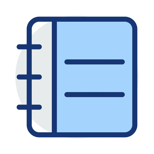 Vektorová Ilustrace Ikon Notebooku — Stockový vektor