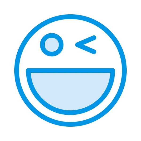 Smiley Gesicht Emoji Symbol Vektorillustration — Stockvektor