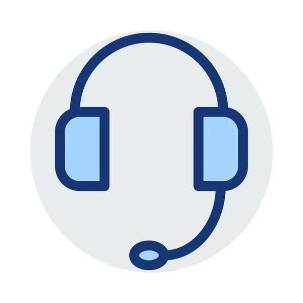 Headphones Icon Vector Illustration — Stock Vector